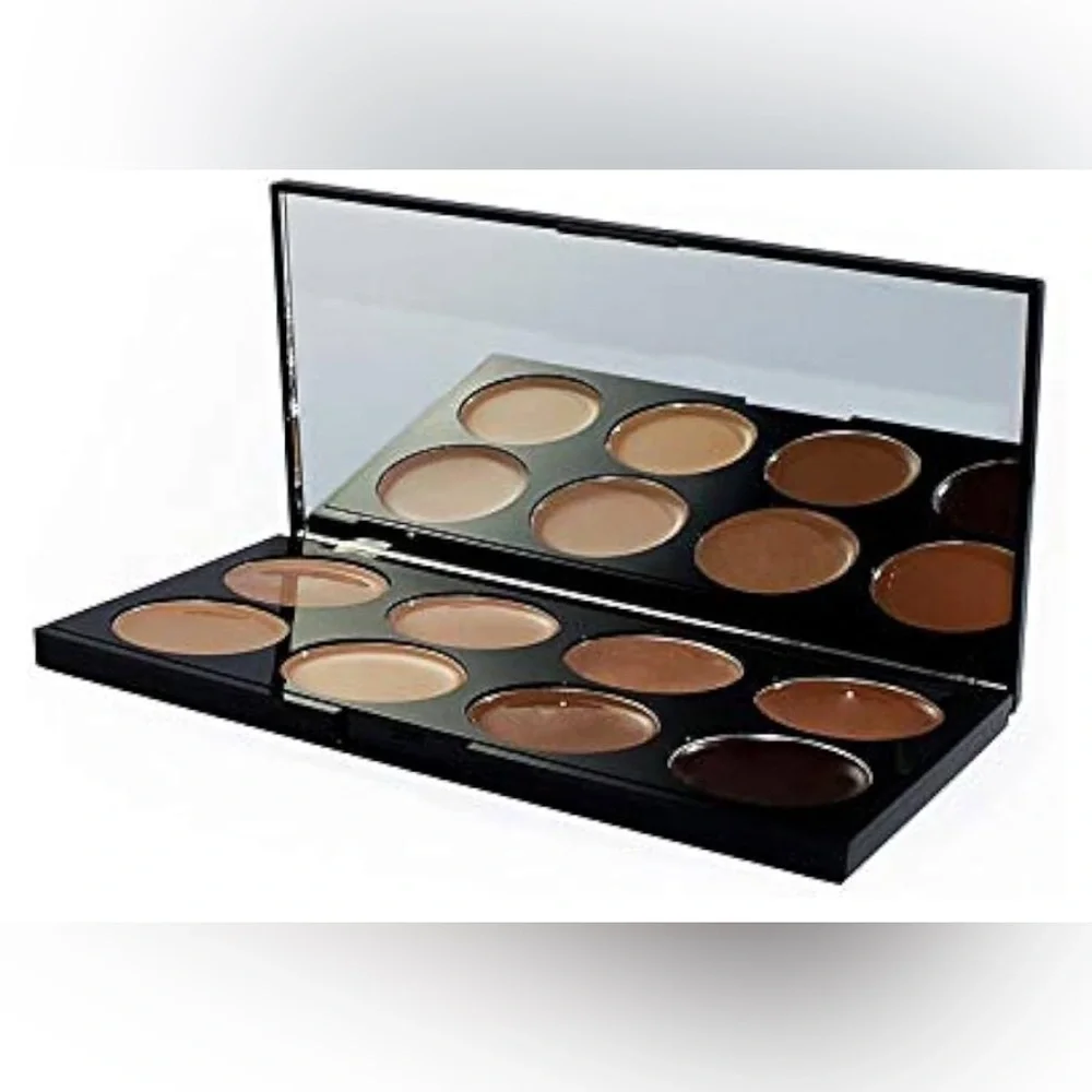 Revolution Cover & Conceal Palette - Blendable Cream Concealers Medium Dark NIB